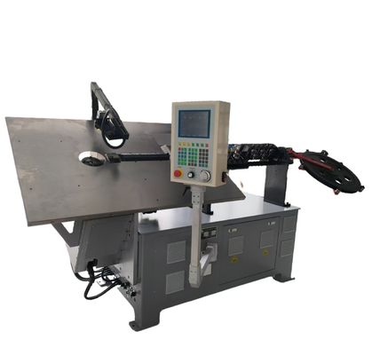 Automatic 2D Wire Bending Machine with Dedicated CNC Computer 8.6kW Power and Max Wire Feed 10000.0mm