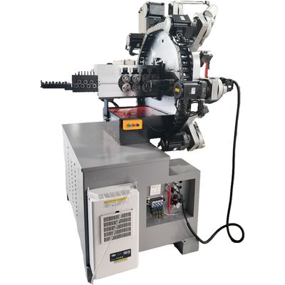 Máquina de fabricação de molas de tensão e torção computadorizada com sistemas de dez e doze eixos