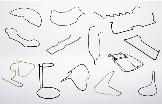 Máquina de dobração automática de fio de alta precisão 2D de 2,5 a 10,0 mm de 4 a 5 eixos de cabeça rotativa com motor para a indústria automotiva