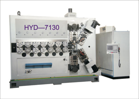 Máquina Automática de Fabricação de Molas de Bobinagem CNC de 7 Eixos, Componente de Motor Central de 6-16mm para Metal e Metalurgia