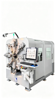 80m por minuto máquina de fabricação de molas CNC de dobra de fios e sistemas de 16 eixos