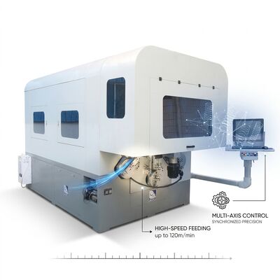 Máquina de moldagem de molas por computador de múltiplos eixos