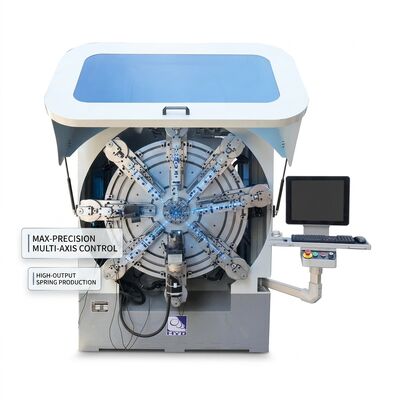 Máquina de moldagem de molas por computador de múltiplos eixos