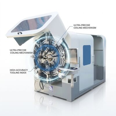 Máquina de moldagem de molas por computador de múltiplos eixos