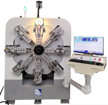 Máquina automática sem eixos da mola, máquina de bobinamento da mola com doze machados