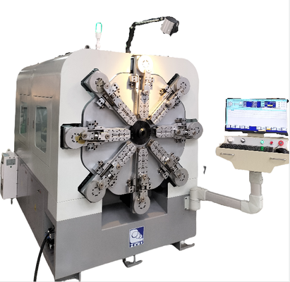 Máquina automática sem eixos da mola, máquina de bobinamento da mola com doze machados