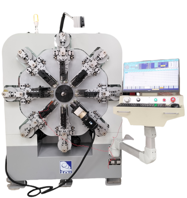 Máquina automática sem eixos da mola, máquina de bobinamento da mola com doze machados