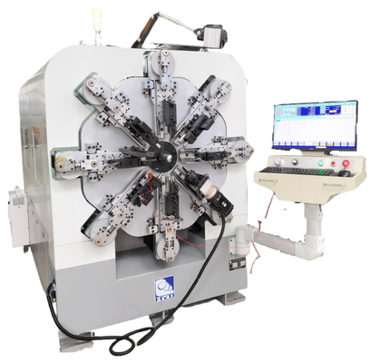 Máquina automática sem eixos da mola, máquina de bobinamento da mola com doze machados