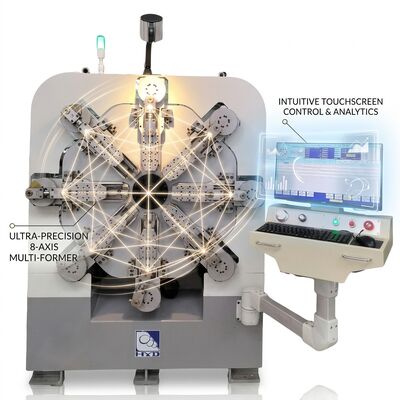 máquina da mola do CNC de 380V 50Hz 27KW Camless para sistemas do aço carbono de 1 - de 4mm