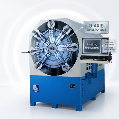Doze sistemas do diâmetro de fio de gerencio da mola da máquina da mola do CNC dos machados 2.5mm