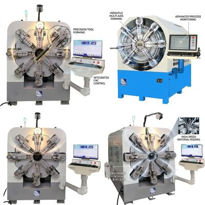 Doze sistemas do diâmetro de fio de gerencio da mola da máquina da mola do CNC dos machados 2.5mm
