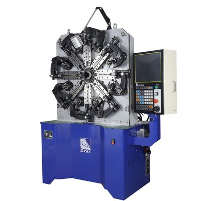 Fio da máquina da mola do CNC do controlador de 3 linhas centrais que forma sistemas do dobrador da mola