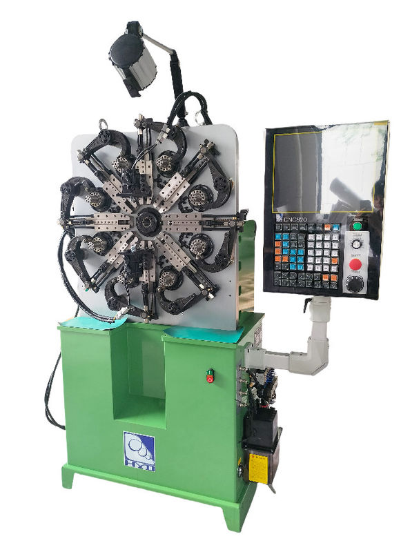 Máquina de Molas CNC de Alta Precisão 0.2-2.3mm HYD-20T-4A Cinco Eixos com Rotação de Fio