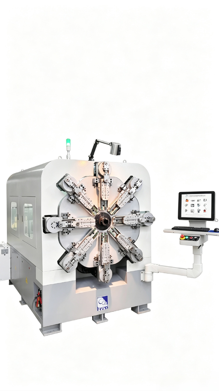 80m por minuto máquina de fabricação de molas CNC de dobra de fios e sistemas de 16 eixos