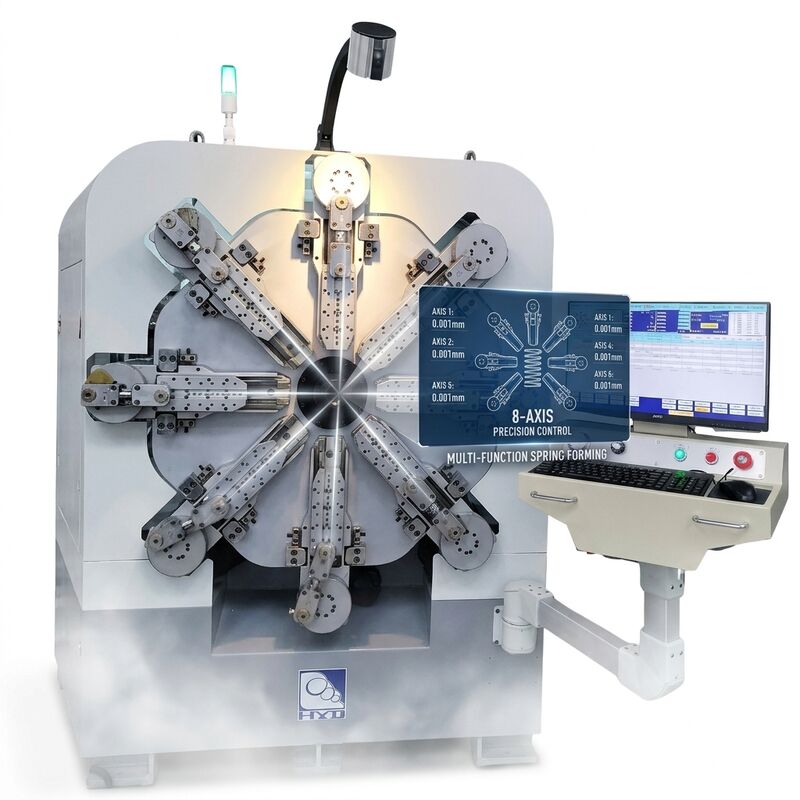 Doze sistemas do diâmetro de fio de gerencio da mola da máquina da mola do CNC dos machados 2.5mm