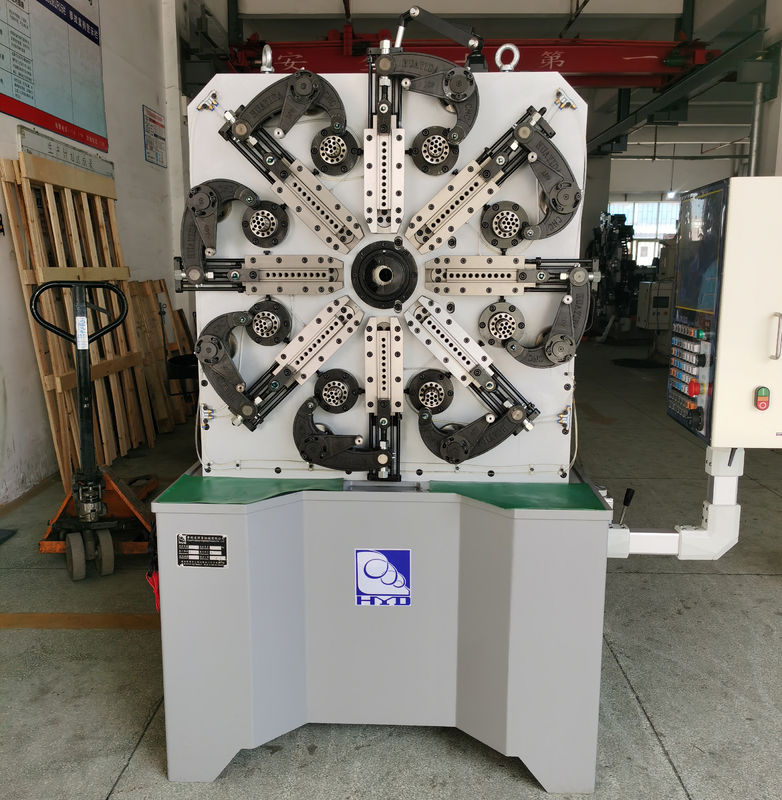 Fio da máquina da mola do CNC do controlador de 3 linhas centrais que forma sistemas do dobrador da mola
