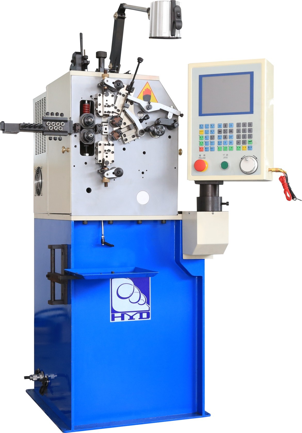 Máquina de moldagem automática de espiral de compressão de moagem por espiral de mola controlada por CNC